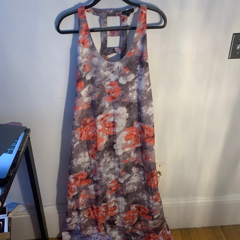 Aakaa floral dress w/ladder back